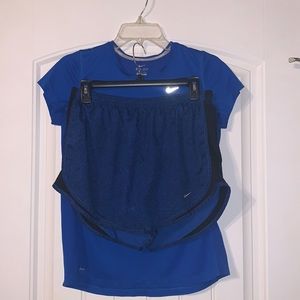 Women’s Nike Dri-Fit Shirt and Shorts size large